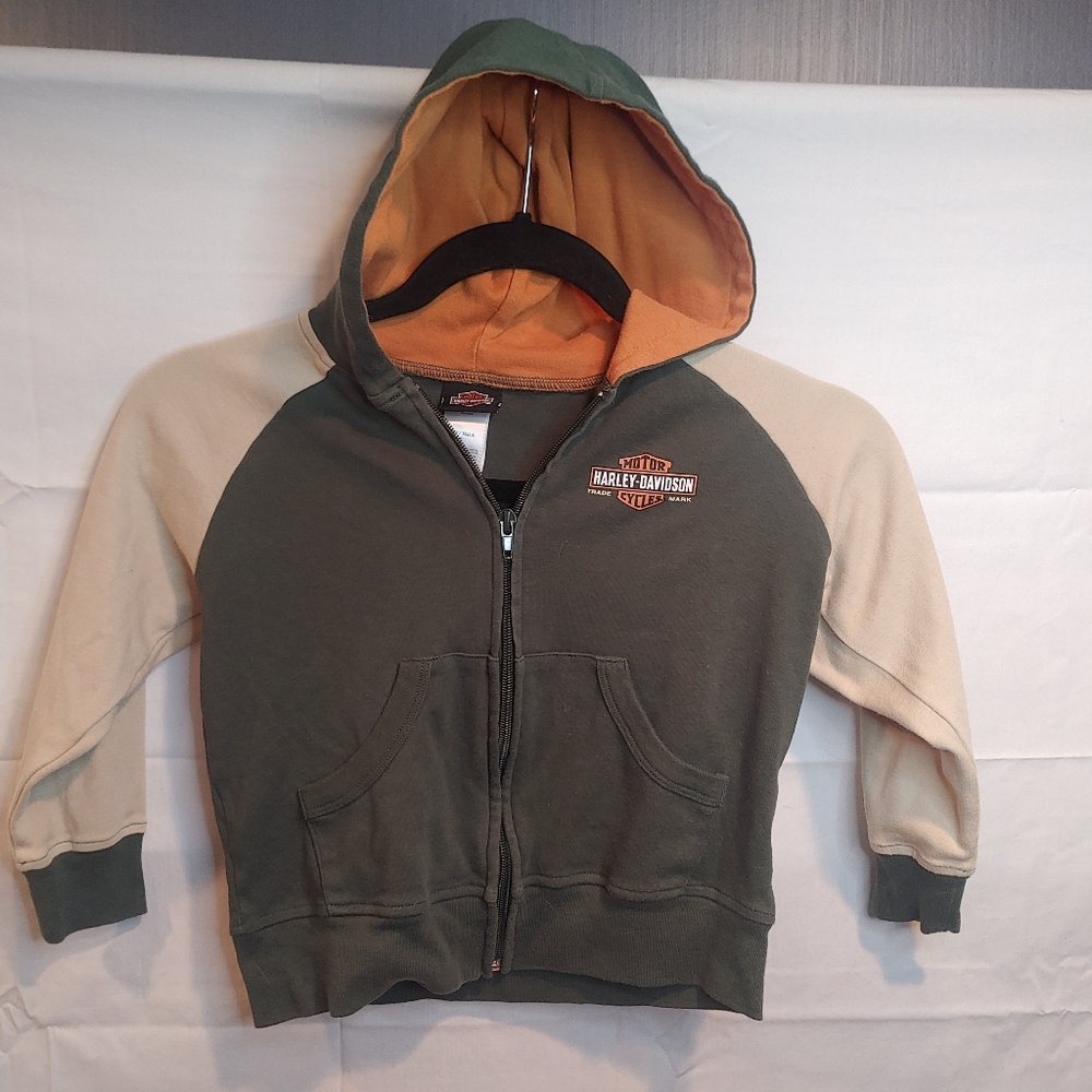 Harley-Davidson Motorcycles Toddler Zip-Up Hoodie Size 5